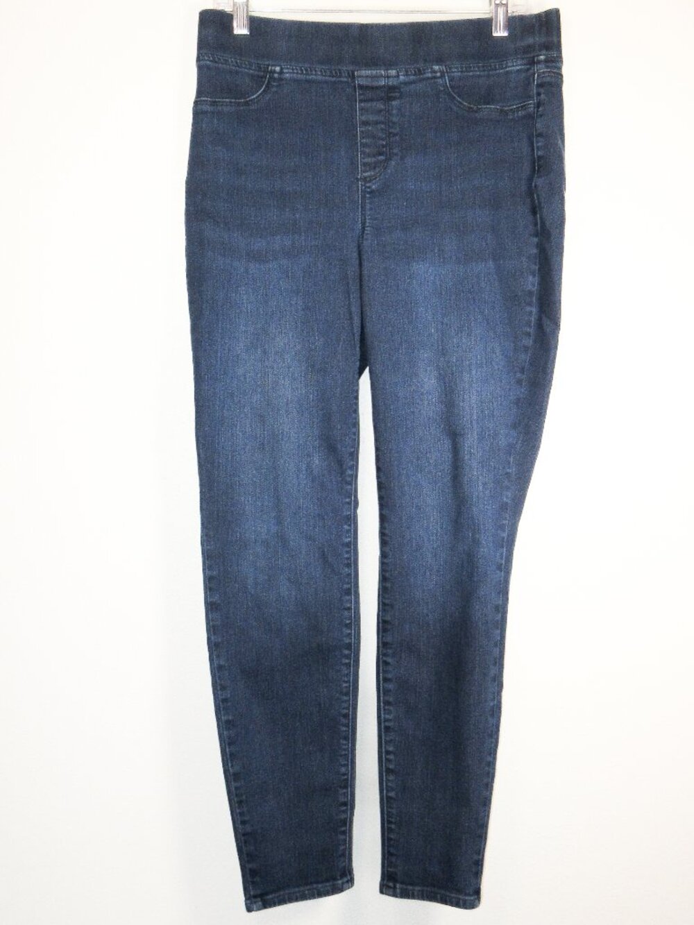Talbots Pull-On Jegging Dark Wash Denim Elastic Waist Athleisure Sz 10